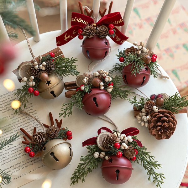 Christmas Tree Decor Manufacturer - Hot Selling Red Metal Jingle Bells