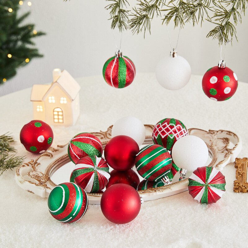 Christmas Tree Pendant Manufacturer - Transparent PVC Double-Sided Electroplated