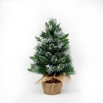 Christmas Tree Manufacturer - New Pointed White Snow Mixed Leaf Linen Mini