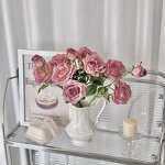 Artificial Flowers Manufacturer - Retro Burnt Edge Oil Painting Style with 3 Roses