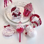 Christmas Ornament Manufacturer - Factory Direct Red Sticky Powder Plastic Cartoon