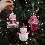 Christmas Ornament Manufacturer - Factory Direct Red Sticky Powder Plastic Cartoon