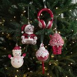 Christmas Ornament Manufacturer - Factory Direct Red Sticky Powder Plastic Cartoon