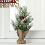 Christmas Tree Manufacturer - Mini Compact Simulation Pine Needles with Red Fruits