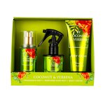 Gift Set - Manufacturer 1001 Senses Coconut 3pcs Hair Mist Lotion for Women