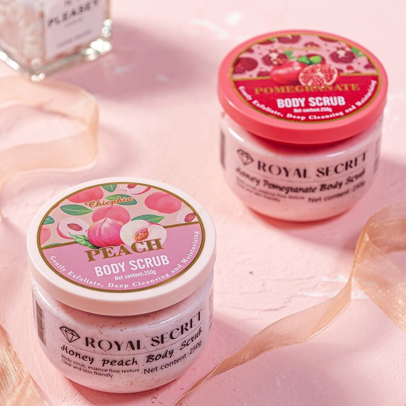 Body Scrub - Manufacturer 250mL Honey Peach Cruelty-Free Vegan Exfoliating