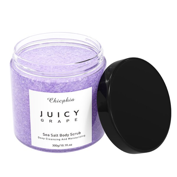 Body Scrub - Manufacturer Organic Sea Salt Grape Moisturizing Exfoliating