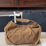 Tote Bag - Manufacturer Luxury Custom Leather Chain Large Capacity Suede Hobo Women