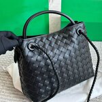 Shoulder Bag - Manufacturer Leather Woven Double Compartment Large Capacity Women's