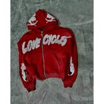 Men's Tracksuit Manufacturer - Custom Embroider Zipper Vintage Acid Wash Flare