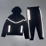 Men's Hoodie Set Manufacturer - Windrunner Tech Fleece Custom Logo Reflective