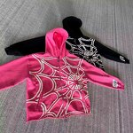Men's Hoodie Manufacturer - OEM Designer Raw Cut Hem Spider Applique Embroidery