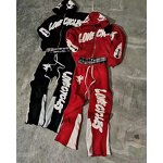 Men's Tracksuit Manufacturer - Custom Embroider Zipper Vintage Acid Wash Flare