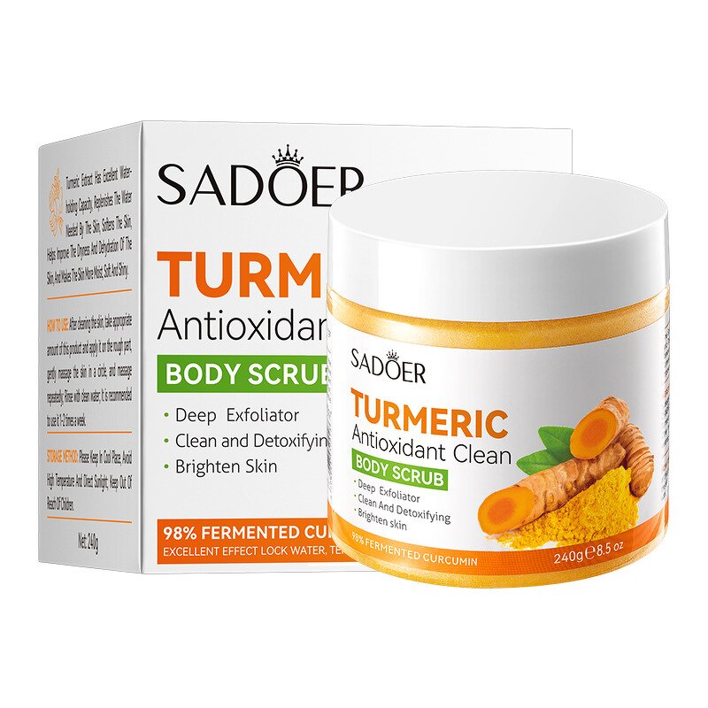 Body Scrub - Manufacturer Turmeric Antioxidant Universal Body Cleansing Scrub