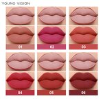 Makeup Set - Manufacturer YOUNG VISION Lip Gloss Liner 2 Suit Matte Rotatable