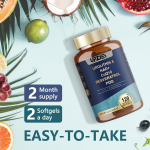 Omega 3 Fish Oil Softgels Factory - Lemon Brain Heart Support