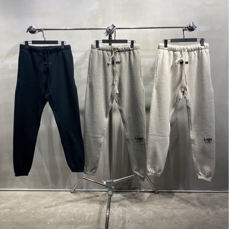 Sweatpants - Manufacturer SS22 ESS Flocking Letter 100%Cotton Streetwear Men