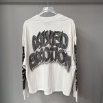 Long Sleeve - Manufacturer 100%Cotton Graffiti Printed Retro Loose Embroidered
