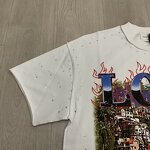 T-shirt - Manufacturer 240g Cotton Diamond Skulls Oversized Streetwear Men