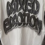 Long Sleeve - Manufacturer 100%Cotton Graffiti Printed Retro Loose Embroidered