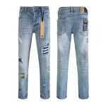 Jeans - Manufacturer Ksubiy Stretch Ripped Denim Hip Hop Streetwear Men