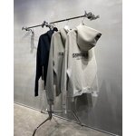 Hoodie - Manufacturer Fear of 22 Flocking Print God Letters Essen Flower