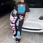 Track Pants - Manufacturer 100%Cotton Heavyweight Glo Gang Sweatpants Men