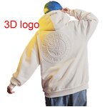 Hoodie - Manufacturer Custom Embossed Oversized White Blank Puff Print Men