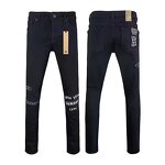 Jeans - Manufacturer Ksubiy Stretch Ripped Denim Hip Hop Streetwear Men