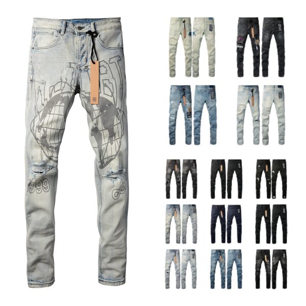 Jeans - Manufacturer Ksubing Ripped Denim Trousers Designer Brand Homme Men