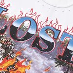 T-shirt - Manufacturer 240g Cotton Diamond Skulls Oversized Streetwear Men