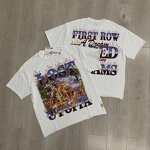 T-shirt - Manufacturer 240g Cotton Diamond Skulls Oversized Streetwear Men