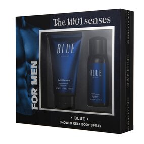 Gift Set Manufacturer - 2024 Wholesale Private Label Christmas MEN with Mist & Lotion Blue