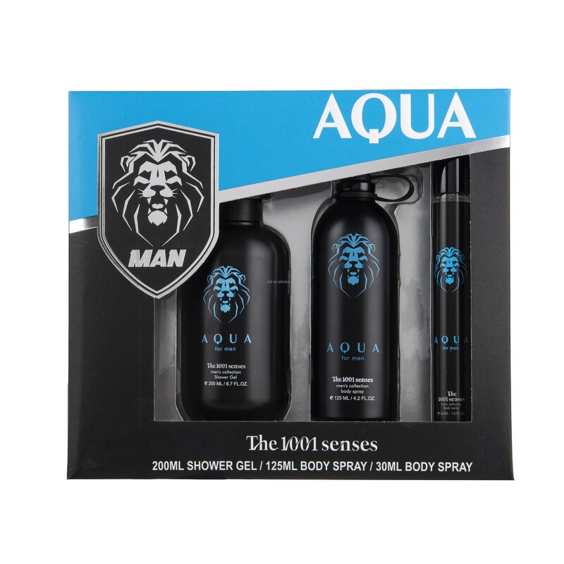 Gift Set Manufacturer - The 1001 Senses Brand Christmas Body Spray Set Aqua