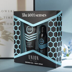 Gift Set Manufacturer - Custom Logo Men's 2 Piece with Body Mist & Shower Gel
