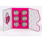 Eyeshadow Palette - Manufacturer 2025 6 Color Mirror Sponge Liner Empty Paper Box