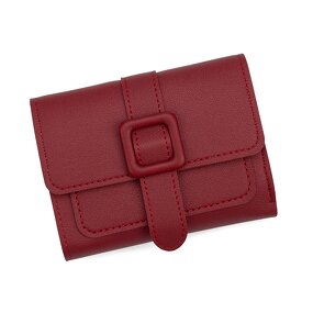 Wallet - Manufacturer Wholesale Lady Stone PU Multi-layer Button Clutch Coin