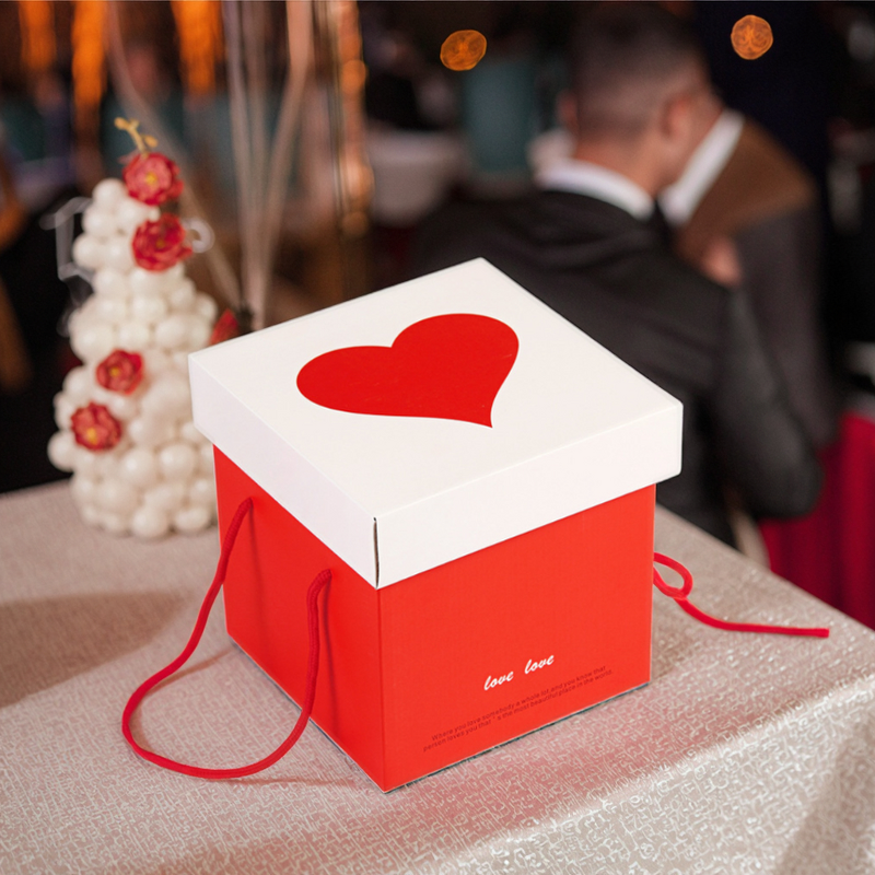 Shipping Box - Manufacturer Custom Corrugated Candle Cup Wine Smash Proof Handle