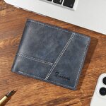 Wallet - Manufacturer Men's Vintage Bifold PU RFID Front Pocket Fabric