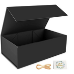 Gift Box - Manufacturer Black Fold Magnet Embossed Sponge Lined Custom Logo Luxury