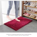 Bath Rug - Manufacturer 2025 Non Skid Fluffy Soft Shaggy Washable Dry Fast