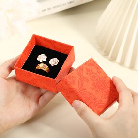 Packaging Box - Manufacturer Reusable Square Buckle Custom Color Logo CMYK Jewelry Paper