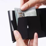 Card Bag - Manufacturer Men's Carbon Fiber RFID Zipper Multi-Card Ultra-Thin