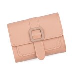 Wallet - Manufacturer Wholesale Women's Short Stone PU Waterproof Button Coin