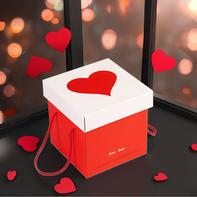 Gift Box - Manufacturer Christmas Eco Corrugated Folding Handle Custom Printing