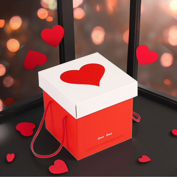 Gift Box - Manufacturer Christmas Eco Corrugated Folding Handle Custom Printing