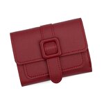 Wallet - Manufacturer Wholesale Women's Short Stone PU Waterproof Button Coin