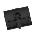 Wallet - Manufacturer Wholesale Women's Short Stone PU Waterproof Button Coin