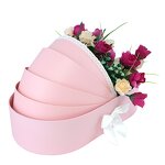 Flower Box - Manufacturer New Valentine Pink Heart Wedding Favor Rigid Embossing