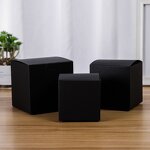 Gift Box - Manufacturer Custom Kraft Brown Black Eye Cream Cosmetic Candle Packaging